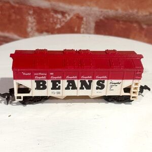 Vintage HO Scale Model RR Car Life-Like #8427 Campbells Beans Hopper Train 1982